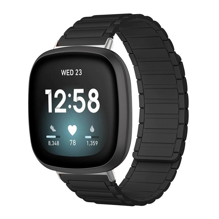 Cinturino per orologio magnetico in silicone a forma di I xDfind, For Fitbit Versa 4 / 3 / Sense 2 / Sense