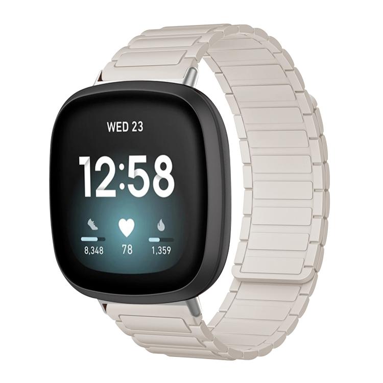 Cinturino per orologio magnetico in silicone a forma di I xDfind, For Fitbit Versa 4 / 3 / Sense 2 / Sense
