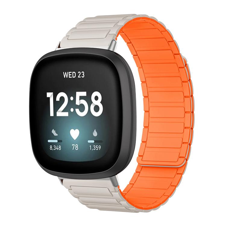 Cinturino per orologio magnetico in silicone a forma di I xDfind, For Fitbit Versa 4 / 3 / Sense 2 / Sense