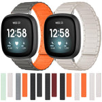 Cinturino per orologio magnetico in silicone a forma di I xDfind, For Fitbit Versa 4 / 3 / Sense 2 / Sense