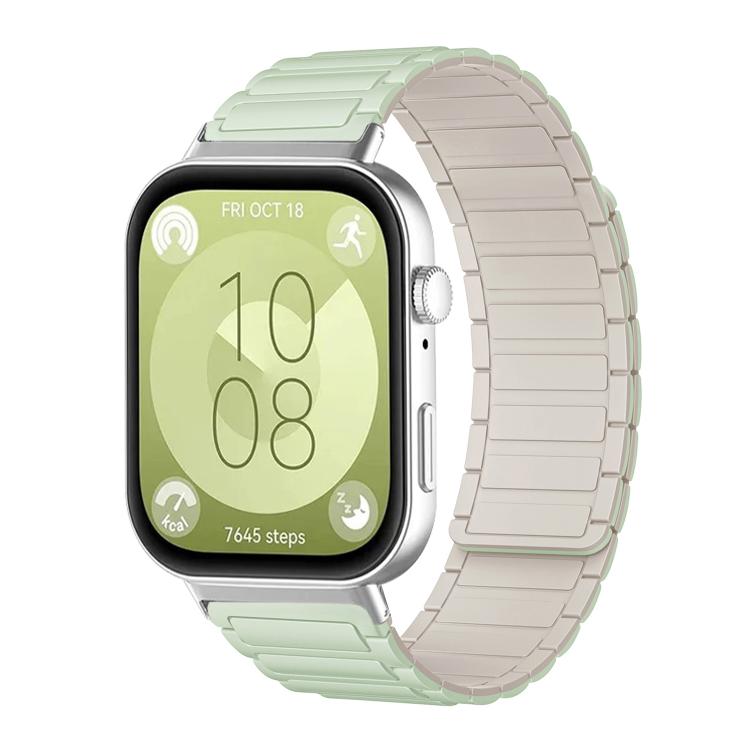 Cinturino per orologio magnetico in silicone a forma di I xDfind, For Huawei Watch Fit4 / Fit4 Pro / Fit3, For Huawei Band 10 / 9 / 8