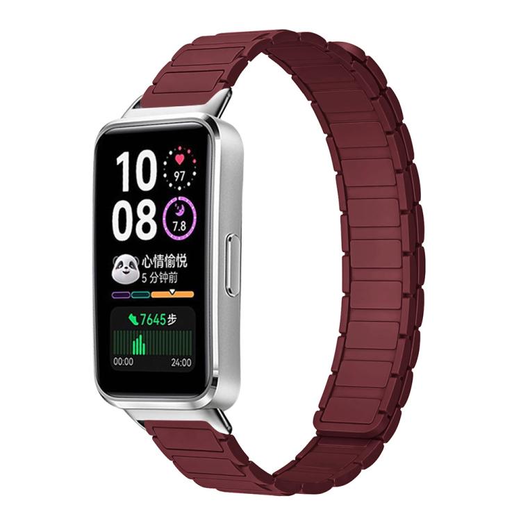 Cinturino per orologio magnetico in silicone a forma di I xDfind, For Huawei Watch Fit4 / Fit4 Pro / Fit3, For Huawei Band 10 / 9 / 8