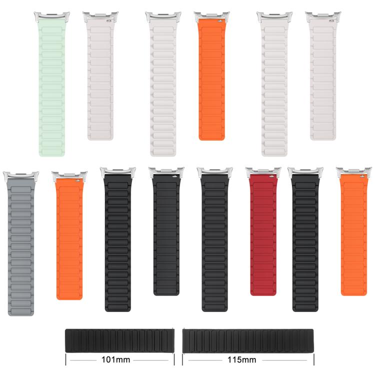Cinturino per orologio magnetico in silicone a forma di I xDfind, For Samsung Galaxy Watch Ultra / Ultra 2025, For Samsung Galaxy Watch8 / 8 Classic, For Samsung Galaxy Fit3 SM-R390