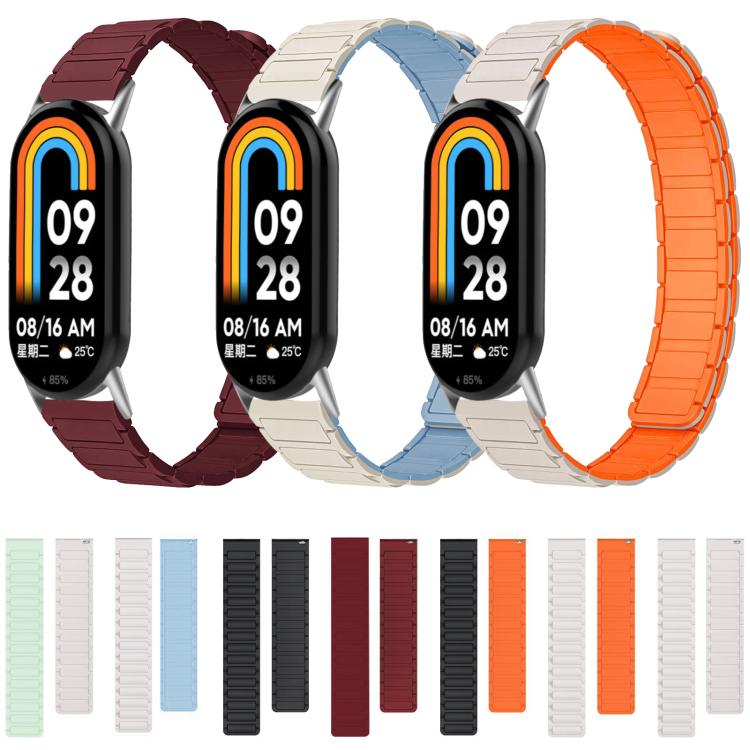 Cinturino per orologio magnetico in silicone a forma di I xDfind, For Xiaomi Smart Band 10 / 9 / 8