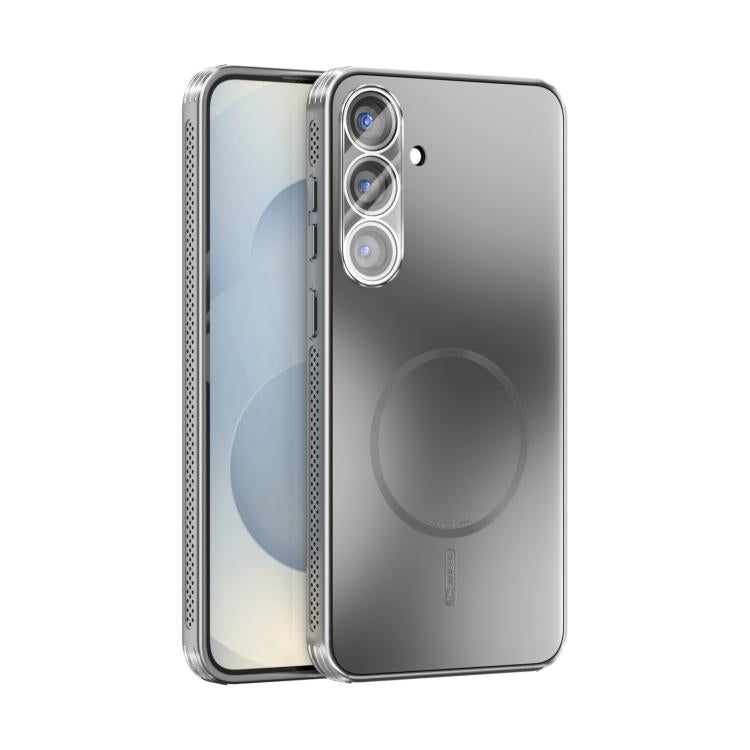 Custodia per telefono ABEEL con finitura satinata e dissipazione del calore, ideale per MagSafe, con pellicola protettiva per l'obiettivo., For Samsung Galaxy S25 5G, For Samsung Galaxy S25+ 5G, For Samsung Galaxy S25 Ultra 5G