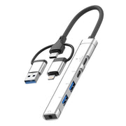USB / Type-C / 8 Pin to 3.5mm, PD, 2 x USB, Type-C HUB Adapter 5 in 1 Docking Station, 5-in-1 3.5mm