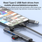 USB / Type-C / 8 Pin to 3.5mm, PD, 2 x USB, Type-C HUB Adapter 5 in 1 Docking Station, 5-in-1 3.5mm