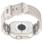 Cinturino per orologio in silicone con texture a strisce Mecha, For Apple Watch 46mm / 49mm / 45mm / 44mm