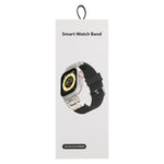 Cinturino per orologio in silicone con texture a strisce Mecha, For Apple Watch 46mm / 49mm / 45mm / 44mm