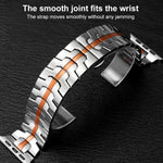 Cinturino per orologio xDfind in acciaio inossidabile con fibbia a farfalla, For Apple Watch 42 / 44 / 45 / 46 / 49mm, For Apple Watch 38 / 40 / 41 / S10 42mm