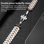 Cinturino per orologio xDfind in acciaio inossidabile con fibbia a farfalla, For Apple Watch 42 / 44 / 45 / 46 / 49mm, For Apple Watch 38 / 40 / 41 / S10 42mm
