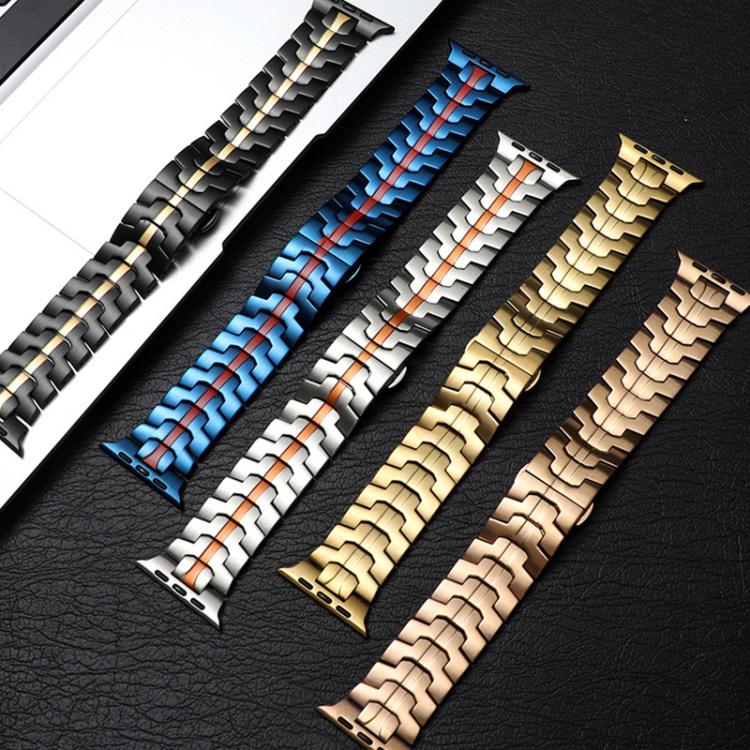 Cinturino per orologio xDfind in acciaio inossidabile con fibbia a farfalla, For Apple Watch 42 / 44 / 45 / 46 / 49mm, For Apple Watch 38 / 40 / 41 / S10 42mm