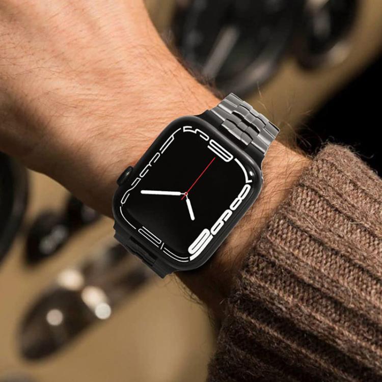 Cinturino per orologio xDfind in acciaio inossidabile con fibbia a farfalla, For Apple Watch 42 / 44 / 45 / 46 / 49mm, For Apple Watch 38 / 40 / 41 / S10 42mm