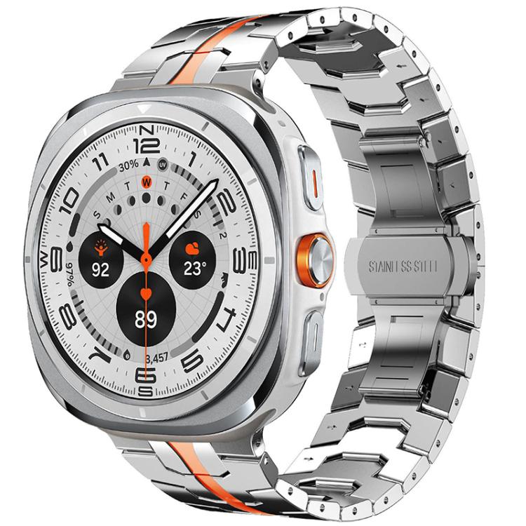 Cinturino per orologio xDfind in acciaio inossidabile con fibbia a farfalla, For Samsung Galaxy Watch Ultra / Ultra 2025, For Samsung Galaxy Watch8 / 8 Classic