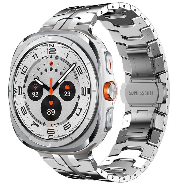Cinturino per orologio xDfind in acciaio inossidabile con fibbia a farfalla, For Samsung Galaxy Watch Ultra / Ultra 2025, For Samsung Galaxy Watch8 / 8 Classic