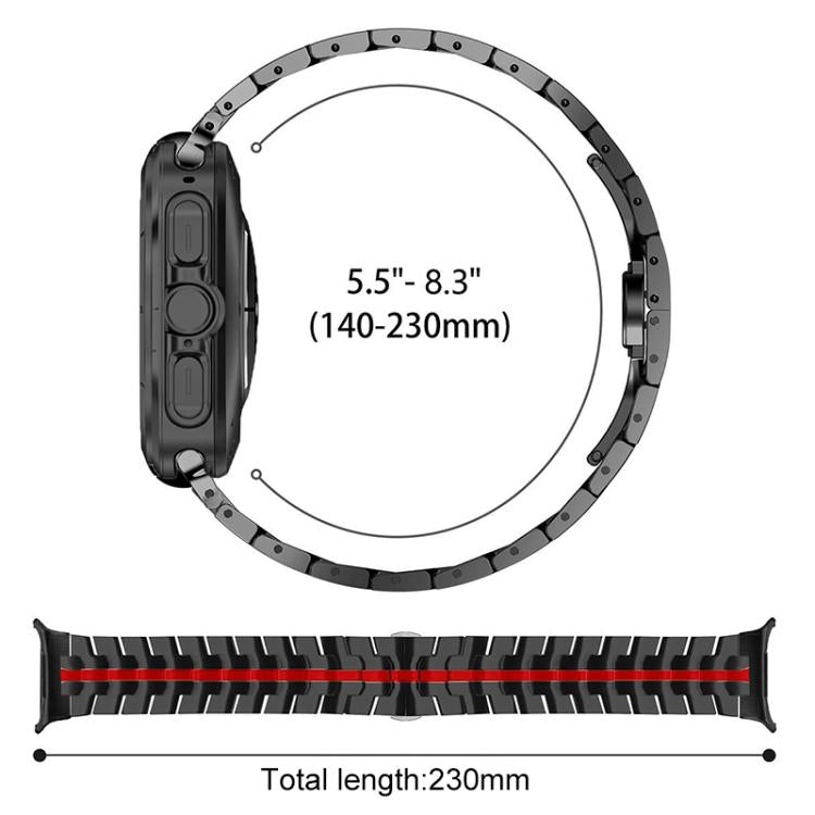 Cinturino per orologio xDfind in acciaio inossidabile con fibbia a farfalla, For Samsung Galaxy Watch Ultra / Ultra 2025, For Samsung Galaxy Watch8 / 8 Classic
