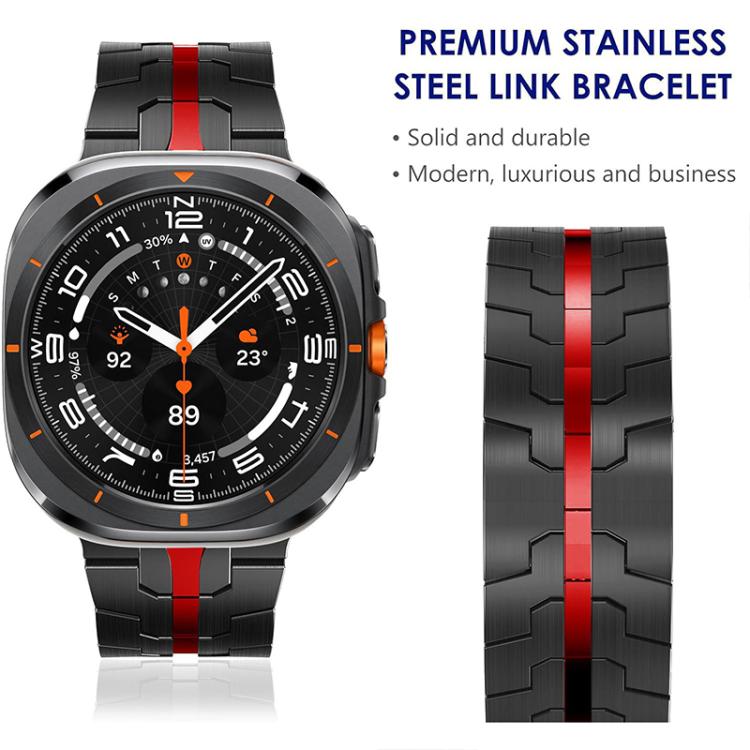 Cinturino per orologio xDfind in acciaio inossidabile con fibbia a farfalla, For Samsung Galaxy Watch Ultra / Ultra 2025, For Samsung Galaxy Watch8 / 8 Classic