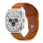 Cinturino per orologio xDfind con fibbia a rivetto in vera pelle, For Samsung Galaxy Watch Ultra / Ultra 2025