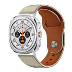 Cinturino per orologio xDfind con fibbia a rivetto in vera pelle, For Samsung Galaxy Watch Ultra / Ultra 2025