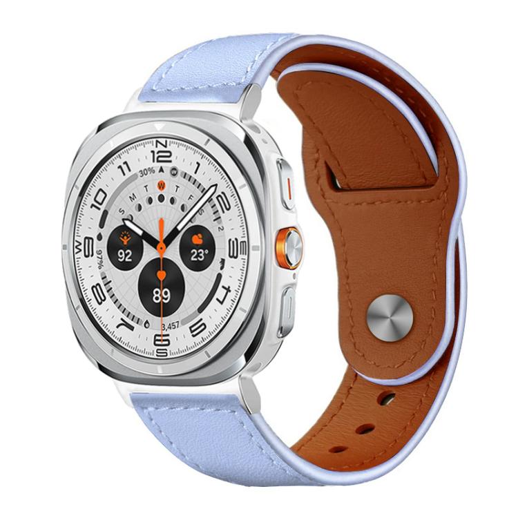 Cinturino per orologio xDfind con fibbia a rivetto in vera pelle, For Samsung Galaxy Watch Ultra / Ultra 2025