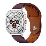 Cinturino per orologio xDfind con fibbia a rivetto in vera pelle, For Samsung Galaxy Watch Ultra / Ultra 2025