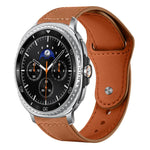 Cinturino per orologio xDfind con fibbia a rivetto in vera pelle, For Samsung Galaxy Watch8 / 8 Classic