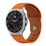 Cinturino per orologio xDfind con fibbia a rivetto in vera pelle, For Samsung Galaxy Watch8 / 8 Classic