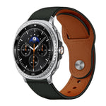 Cinturino per orologio xDfind con fibbia a rivetto in vera pelle, For Samsung Galaxy Watch8 / 8 Classic