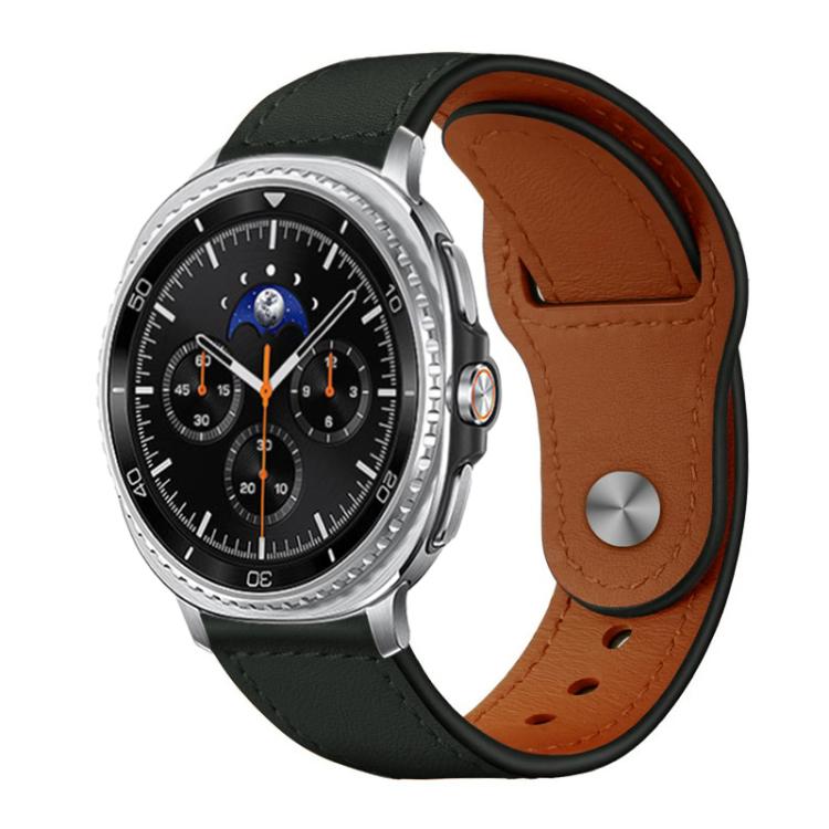Cinturino per orologio xDfind con fibbia a rivetto in vera pelle, For Samsung Galaxy Watch8 / 8 Classic