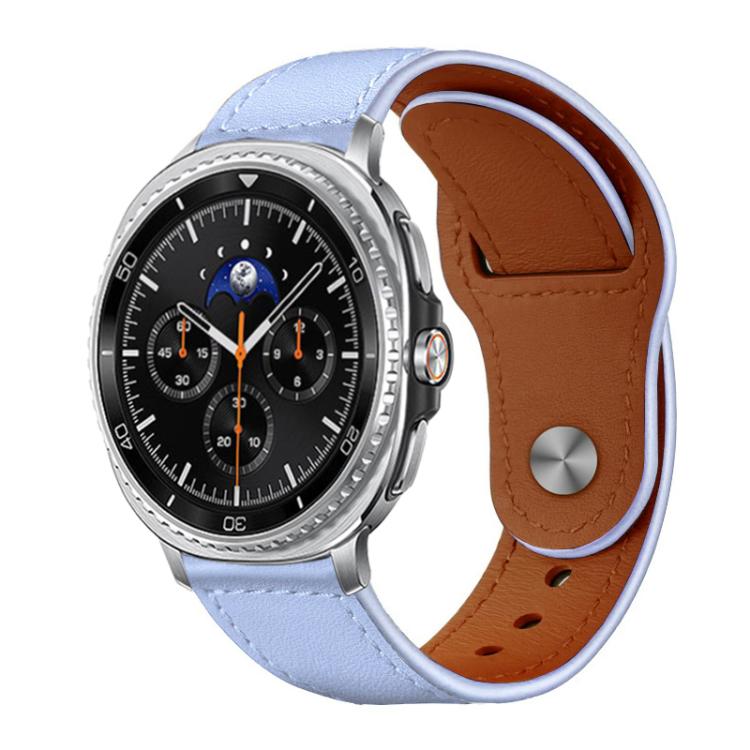 Cinturino per orologio xDfind con fibbia a rivetto in vera pelle, For Samsung Galaxy Watch8 / 8 Classic