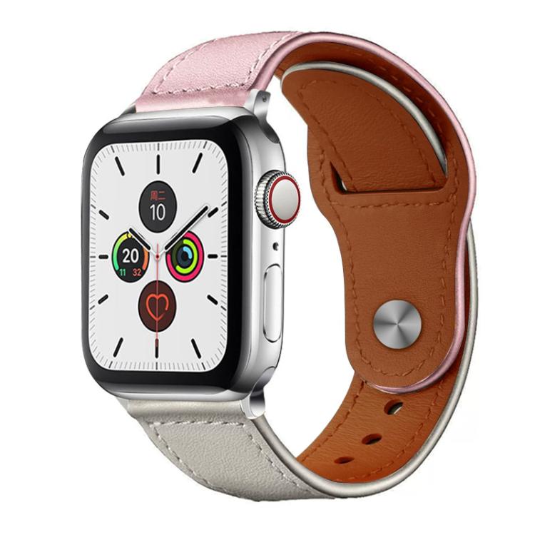 Cinturino per orologio xDfind con fibbia a rivetto in vera pelle, For Apple Watch 42 / 44 / 45 / 46 / 49mm
