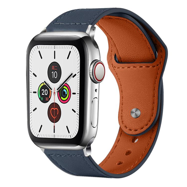 Cinturino per orologio xDfind con fibbia a rivetto in vera pelle, For Apple Watch 38 / 40 / 41 / S10 42mm