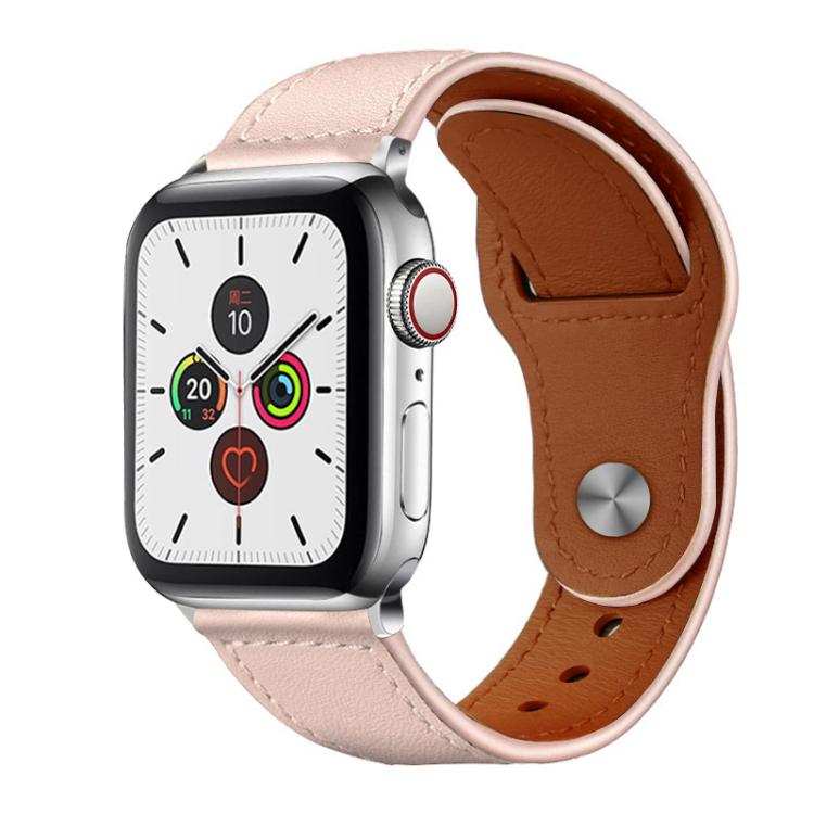 Cinturino per orologio xDfind con fibbia a rivetto in vera pelle, For Apple Watch 38 / 40 / 41 / S10 42mm