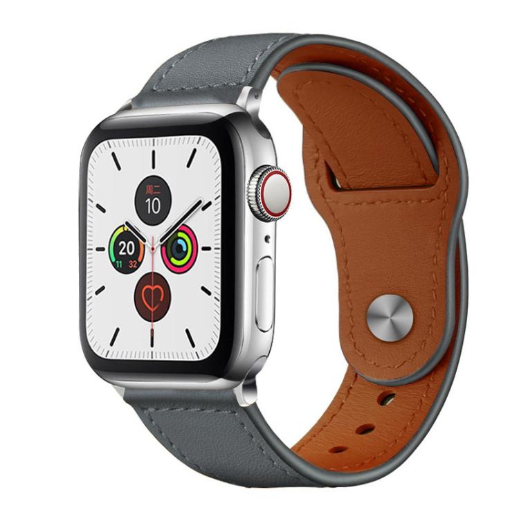 Cinturino per orologio xDfind con fibbia a rivetto in vera pelle, For Apple Watch 38 / 40 / 41 / S10 42mm