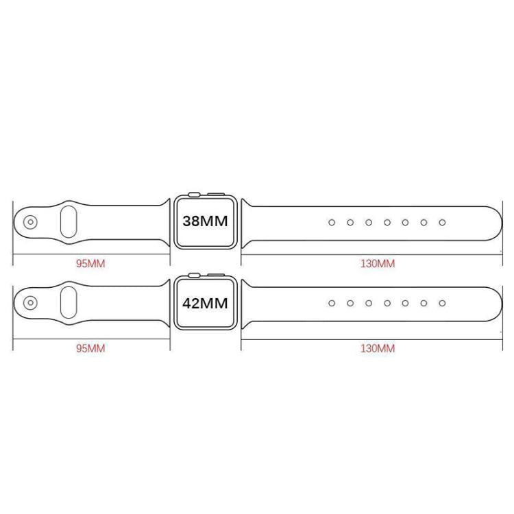 Cinturino per orologio xDfind con fibbia a rivetto in vera pelle, For Apple Watch 38 / 40 / 41 / S10 42mm