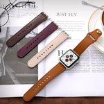 Cinturino per orologio xDfind con fibbia a rivetto in vera pelle, For Apple Watch 42 / 44 / 45 / 46 / 49mm