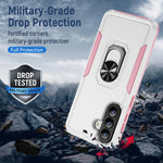 Custodia per telefono Pioneer Armor Heavy Duty ibrida in PC e TPU con supporto, For Samsung Galaxy A57 5G, For Samsung Galaxy A06 4G / 5G