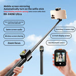 Proiettore portatile con schermo integrato e selfie stick