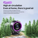 Ventilatore da tavolo senza pale con display digitale