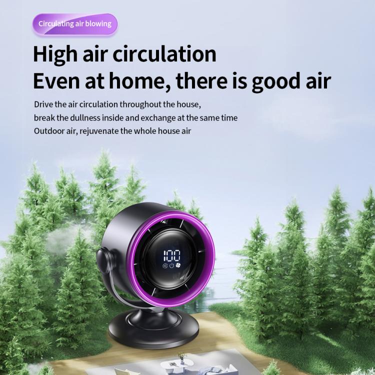 Ventilatore da tavolo senza pale con display digitale