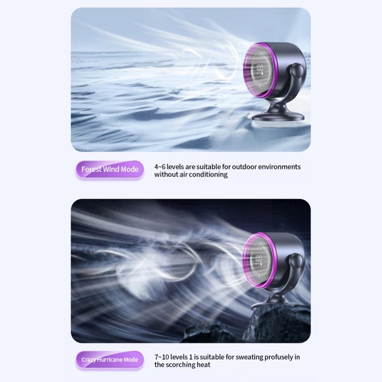 Ventilatore da tavolo senza pale con display digitale