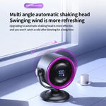 Ventilatore da tavolo senza pale con display digitale