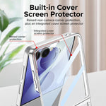 Custodia per telefono GKK con galvanizzazione integrata e copertura completa, dotata di supporto magnetico girevole., For Galaxy Z Flip8 5G, For Samsung Galaxy Z Flip7 5G