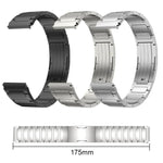 Cinturino per orologio xDfind in acciaio inossidabile con fibbia a forma di I, 22mm