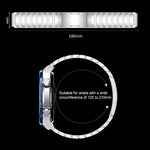 Cinturino per orologio xDfind in acciaio inossidabile con fibbia a forma di I, 22mm