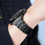 Cinturino per orologio xDfind in acciaio inossidabile con fibbia a forma di I, 22mm