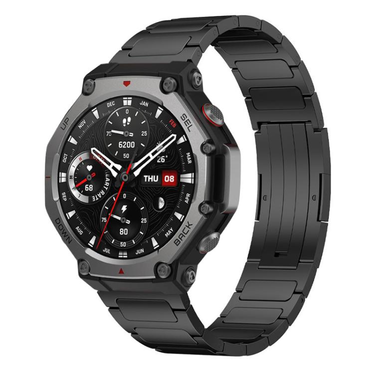 Cinturino per orologio xDfind in acciaio inossidabile con fibbia a forma di I, For Amazfit T-Rex 3