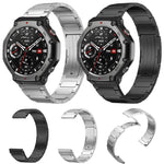 Cinturino per orologio xDfind in acciaio inossidabile con fibbia a forma di I, For Amazfit T-Rex 3