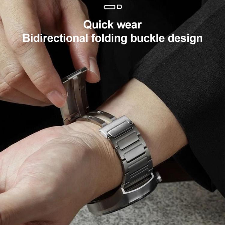 Cinturino per orologio xDfind in acciaio inossidabile con fibbia a forma di I, For Amazfit T-Rex 3
