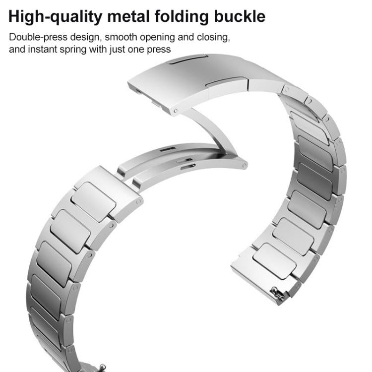 Cinturino per orologio xDfind in acciaio inossidabile con fibbia a forma di I, For Garmin Fenix 8/7X/6X/5X 26mm